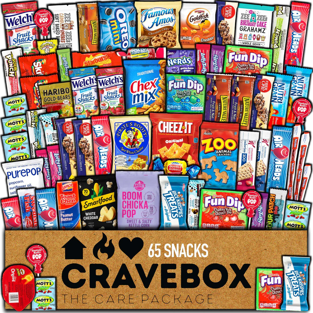 CraveBox Deluxe 65ct Snack Gift Box