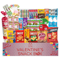 Valentine’s Snack Box College Care Package (45 Count)
