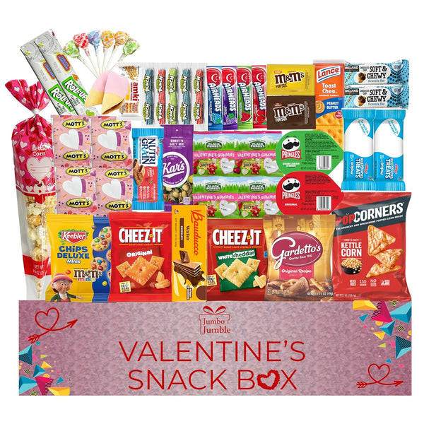Valentine’s Snack Box College Care Package (45 Count)
