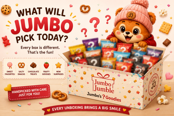 Jumbo's ?Goodies Mystery Snack Box | Lucky 33 Snack Variety Pack