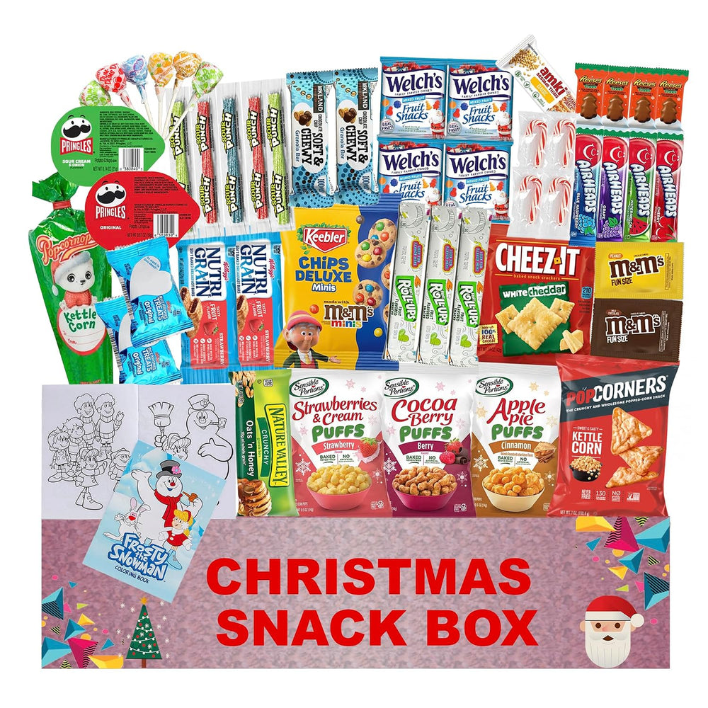 Jumbo Jumble Christmas Snack Box 2024 Gift Care Package (50 Count)