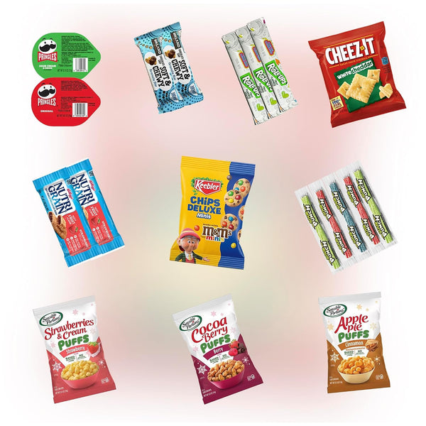 Jumbo Jumble Christmas Snack Box 2024 Gift Care Package (50 Count)