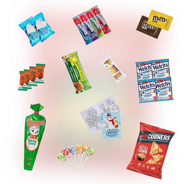 Jumbo Jumble Christmas Snack Box 2024 Gift Care Package (50 Count)